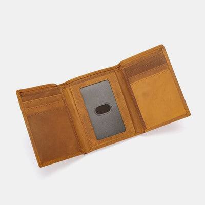 Genuine Leather Wallet for Men Slim Trifold Front Pocket Wallet