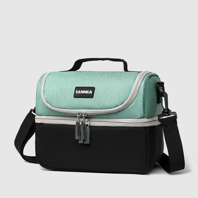 Cooler Bag For Outing Double Layer Insulation Crossbody Picnic Bag