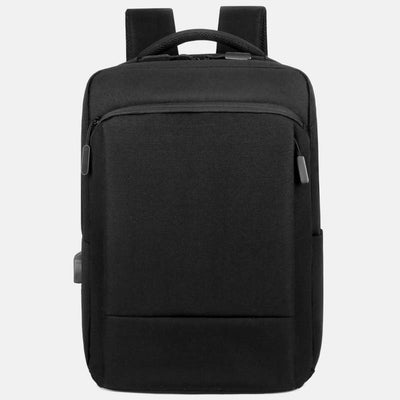 Large Capacity Lightweight Waterproof Expandable Business Backpack With USB Charging Port