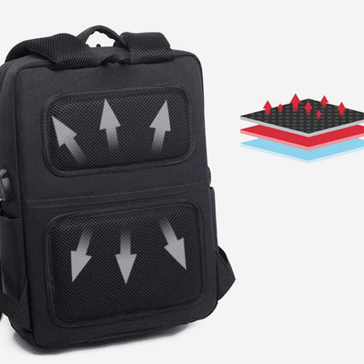 Multifunctional Large Capacity Durable Breathable Travel Laptop Backpack With USB Charging Port