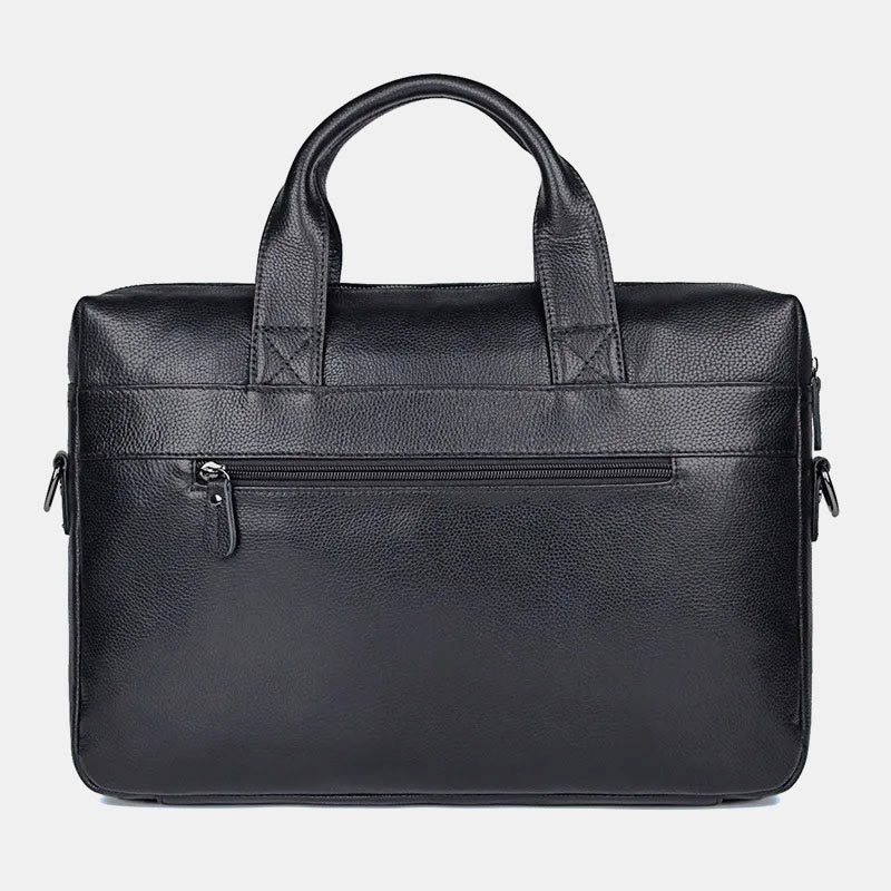 Business Briefcase Messenger Bag For Men Genuine Leather Laptop Bag