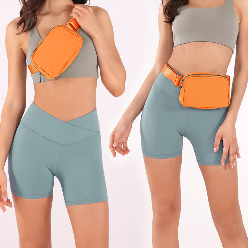 Unisex Sports Belt Bag Waist Pack Small Workout Pouch Chest Bag