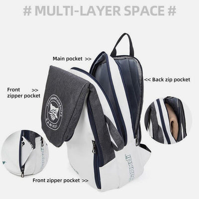 Tennis Racket Bag For Teens Waterproof Multi Functional Folding Backpack