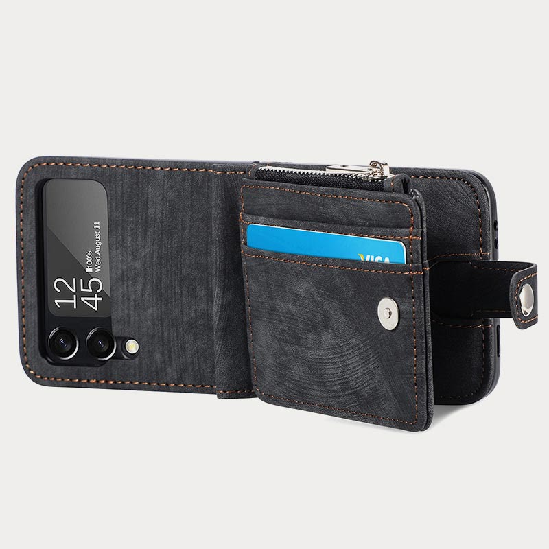 Phone Case For Z Flip 6 / Z Flip 5 2-In-1 Detachable Samll Wallet