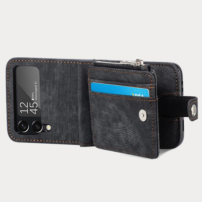 Phone Case For Z Flip 6 / Z Flip 5 2-In-1 Detachable Samll Wallet