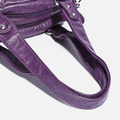 Solid Color Fashion Dumplings Messenger Bag