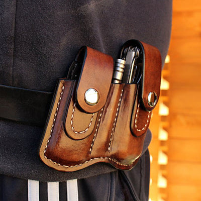 Leather Waist Bag For Women Men Outside The Waistband Carry