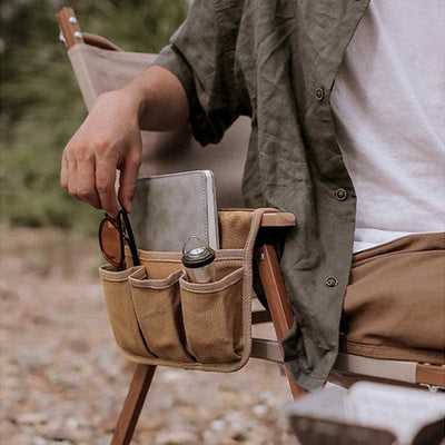 Outdoor Camping Chair Armrest Hanging Side Bag Multifunctional Storage Bag