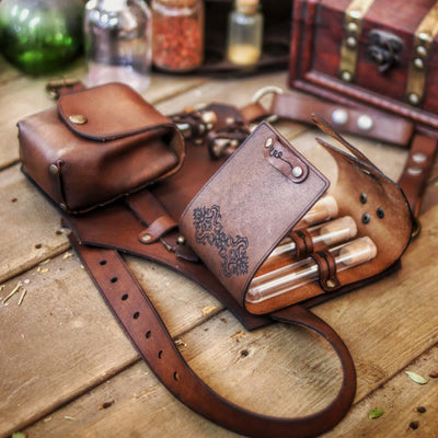 Waist Bag For Women Outdoor Camping Costume Leather Hip Bag