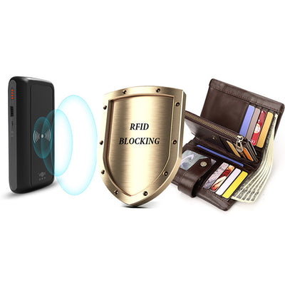 Billfold Passcase Wallets for Men Women Durable Genuine Leather Wallet