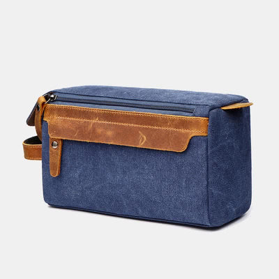 Retro Canvas Storage Makeup Pouch Travel Toiletry Bag for Women Men