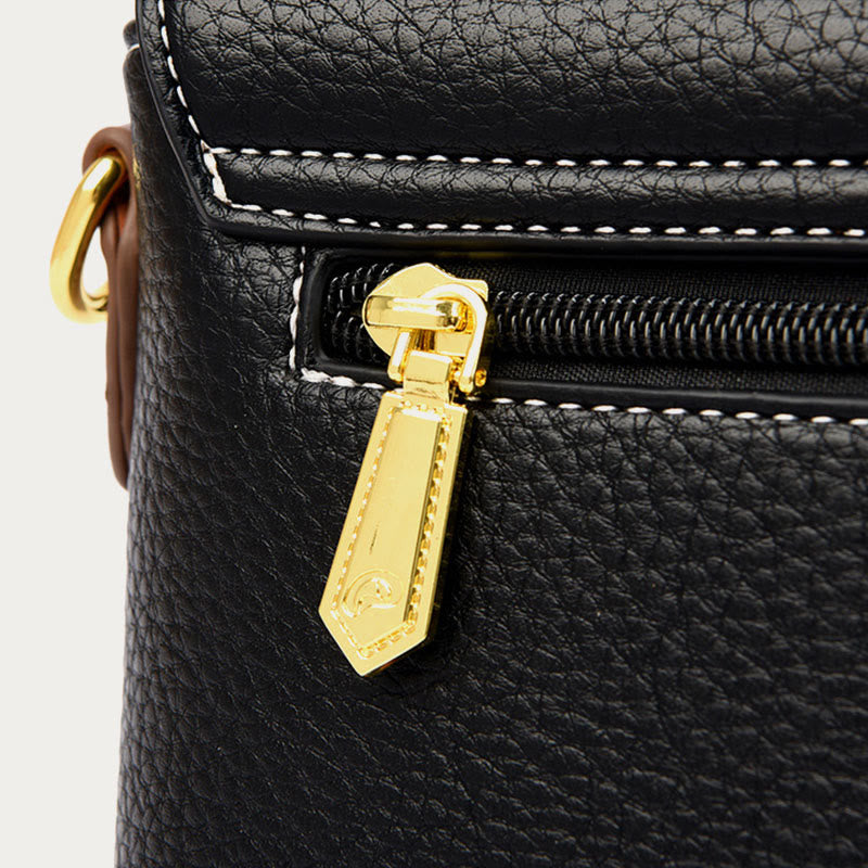Faux Leather Crossbody Cell Phone Purse with 2 Shoulder Strap
