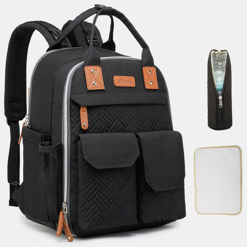 Diaper Bag Backpack Multifunction Waterproof Mommy Bag with Changing Pad