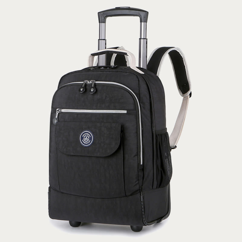 Dual Use Backpack For Travel Pull Rod Rolling Tote