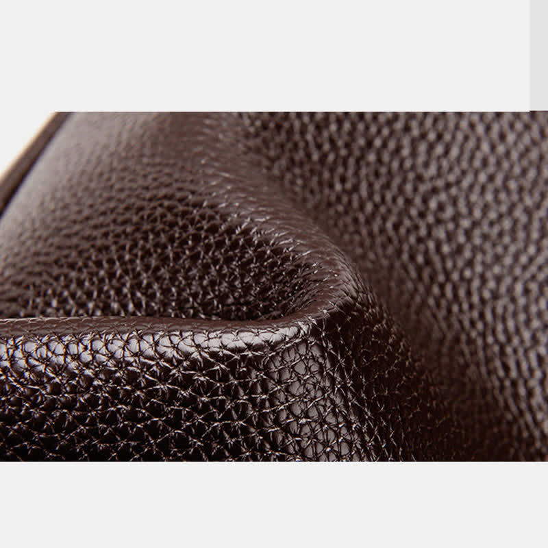 Retro Leather Satchel Messenger Bag for Men Traval Shoulder Bag