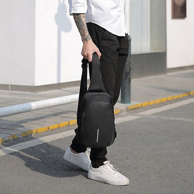 Outdoor Anti Theft Crossbody Chest Bag Mens Waterproof Sling Purse