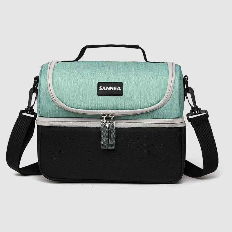 Cooler Bag For Outing Double Layer Insulation Crossbody Picnic Bag