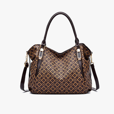Leather Hobo Bag Large Capacity Tote Handbag Multifuntion Shoulder Purses