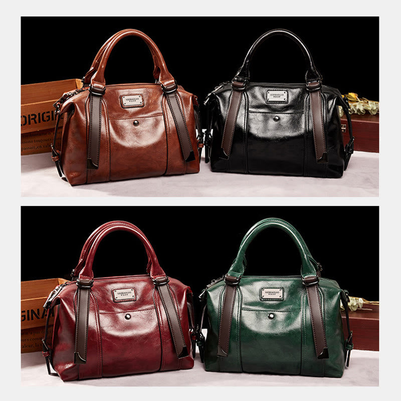 Classic Lady Bag Retro Large Detachable Strap Women Crossbody Handbag