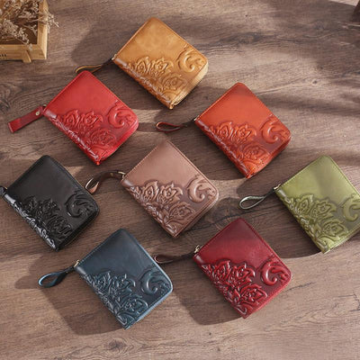 Multifunctional Retro Genuine Leather Coin Purse