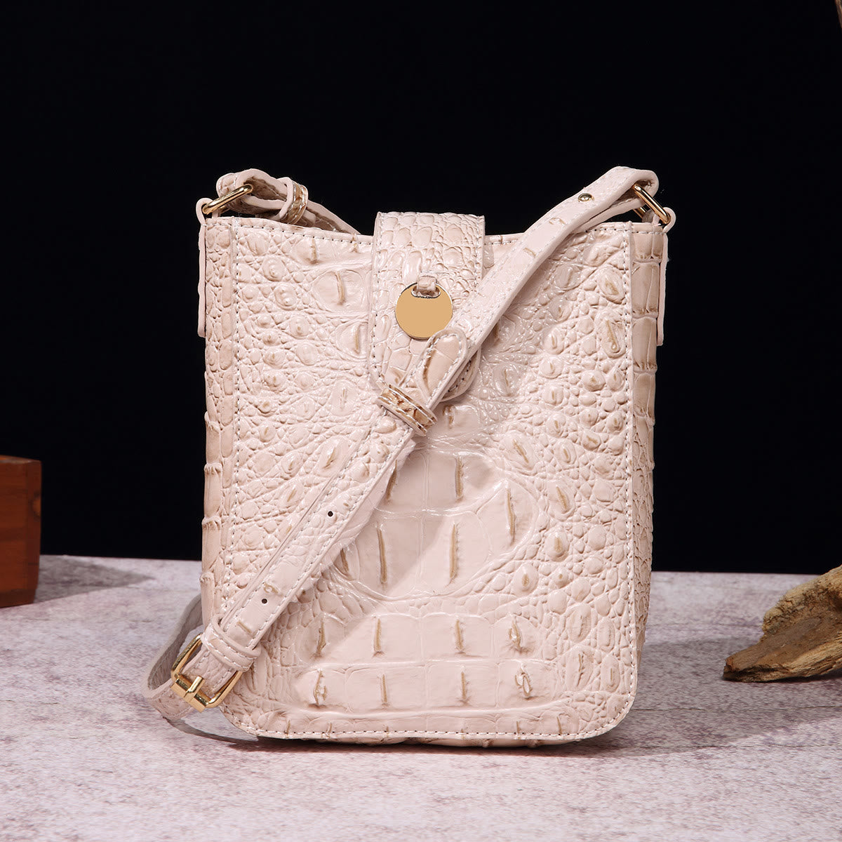 Crossbody Bag For Women Retro Crocodile Pattern Phone Bag