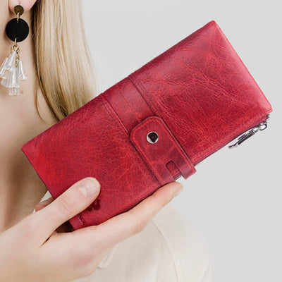 Genuine Leather Large Capacity Wallet