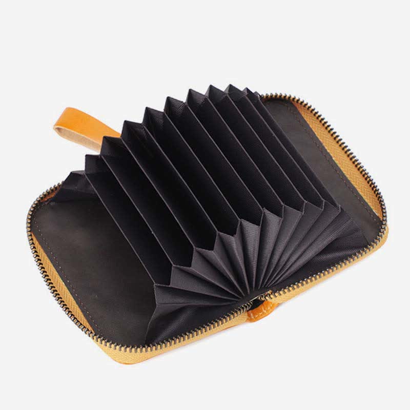 Genuine Leather Coin Purse Pouch Wallet Change Purse with Detachable Pocket