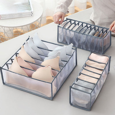 Storage Bag For Underwear Home Daily Gridding Clothes Storage