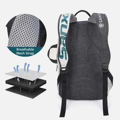 Tennis Racket Bag For Teens Waterproof Multi Functional Folding Backpack
