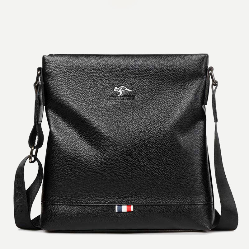 Men's Messenger Bag Crossbody Bag Soft Leather Travel Bag Sling Pack