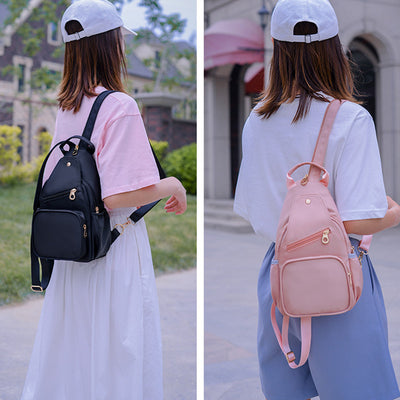 Women's Convertible Sling Bag Lightweight Casual Mini Backpack Chest Bag