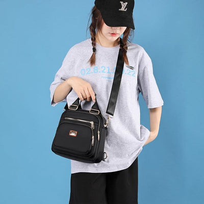 Multi-Pocket Waterproof Crossbody Bag Backpack