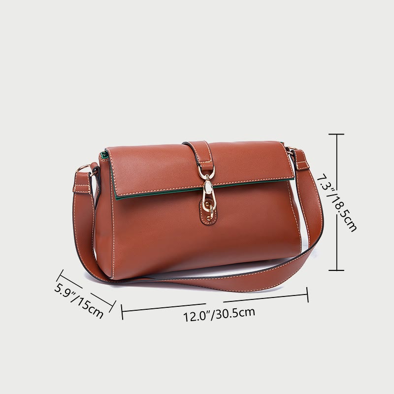 Fashion Leather Handbag for Women Small Casual Shoulder Bag Satchel