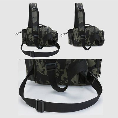 Multifunctional Large Capacity Waterproof Fishing Hiking Waist Bag Crossbody Bag