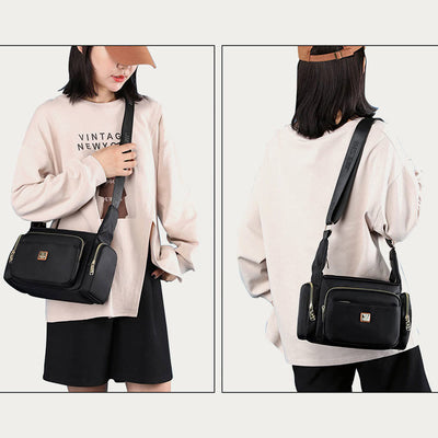 Nylon Crossbody Bag For Women Daily Outfit Multiple Pockets Purse