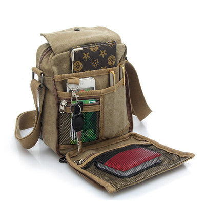 Multifunctional Waterproof Canvas Crossbody Bag