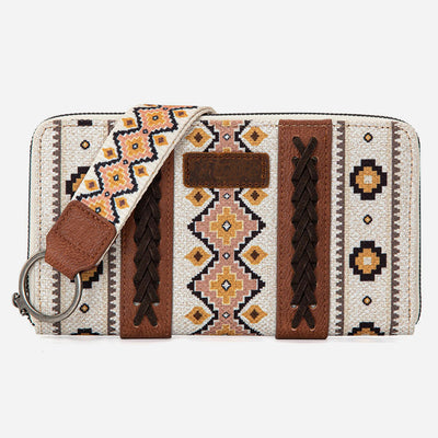Bohemian Wallet Vintage Canvas Ethnic Style Small Clutch For Women