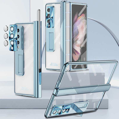 Magnetic Hinge Protection Phone Case for Galaxy Z Fold 3/4/5/6 with S Pen Holder