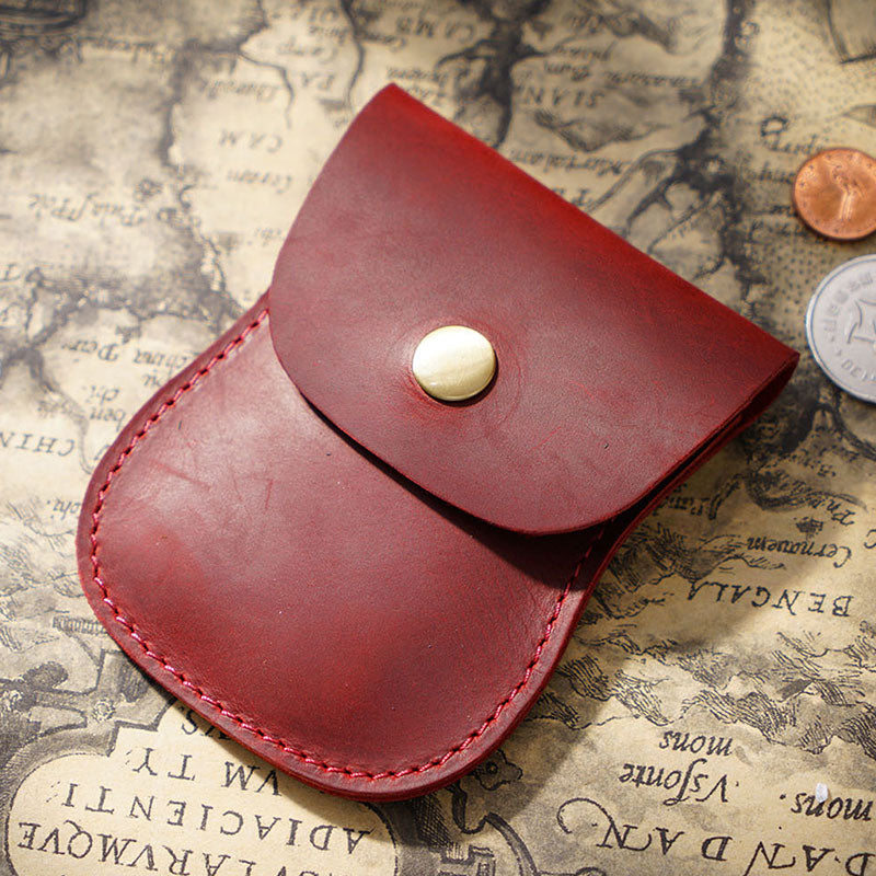 Genuine Leather Coin Purse Pouch Change Purse for Women Men