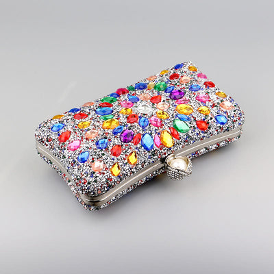 Diamond Encrusted Dinner Bag For Party Fashion Banquet Evening Bag