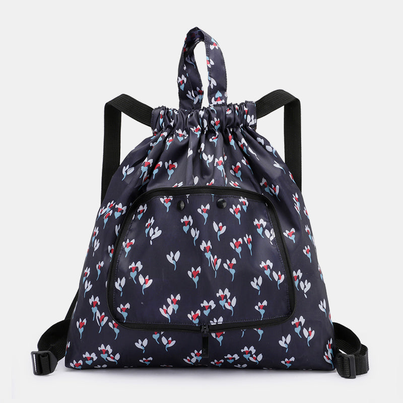 Multifunctional Foldable Backpack With Lanyard