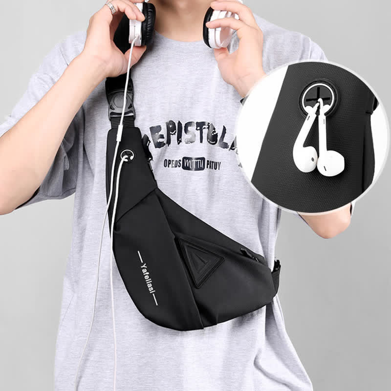 Unisex Lightweight Sling Bag Portable Travel Casual Crossbody Bag