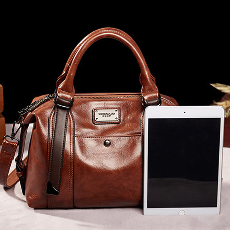 Classic Lady Bag Retro Large Detachable Strap Women Crossbody Handbag