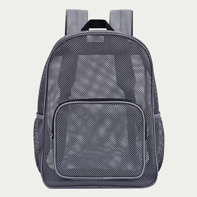 Mesh Backpack For School Travel See Through Portable Purse