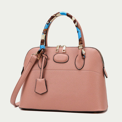 Top-Handle Bag For Women Vintage Thin Silk Scarf Handle