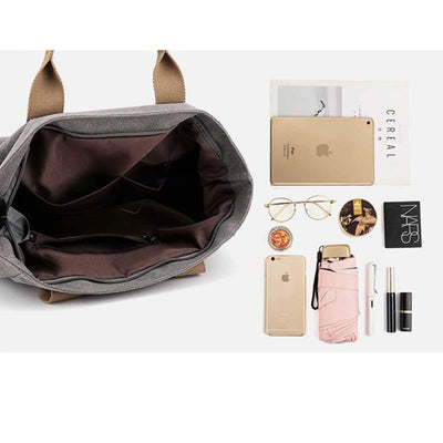 Large Capacity Women Canvas Tote Casual Crossbody Shoulder Handbags Messenger Bag