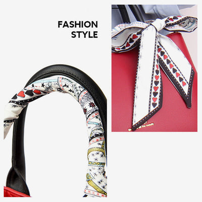 Elegant Handbag For Women Detachable Silk Handle Ladies Crossbody Bag