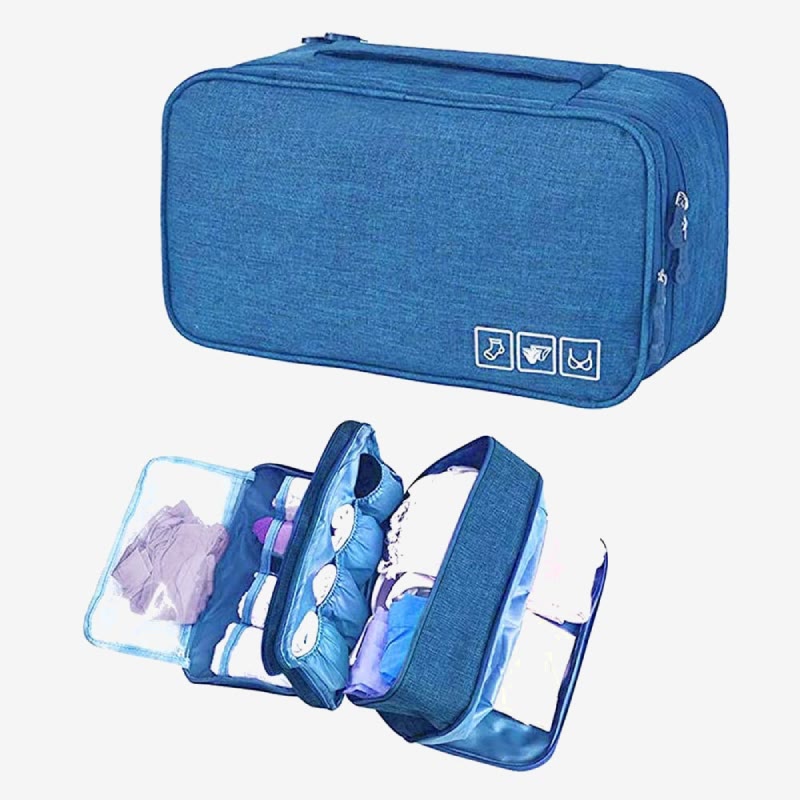 Storage Bag For Travel Oxford Protable Multi-Function Underwear Organizer