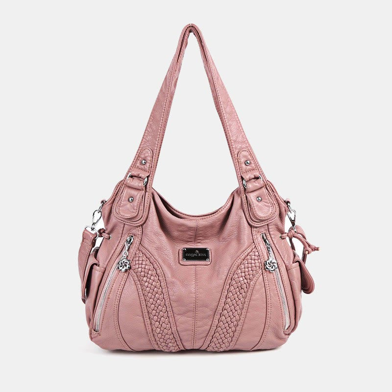Women's Solid Color Hobo Bag