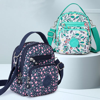 Floral Print Sling Bags for Women Crossbody Backpack Multipurpose Shoulder Bag
